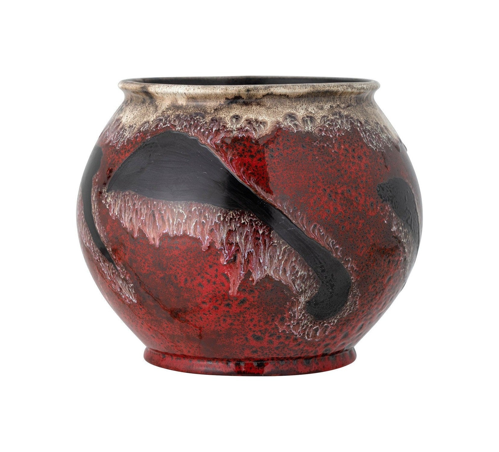 Bloomingville Souha Flowerpot, Red, Stoneware