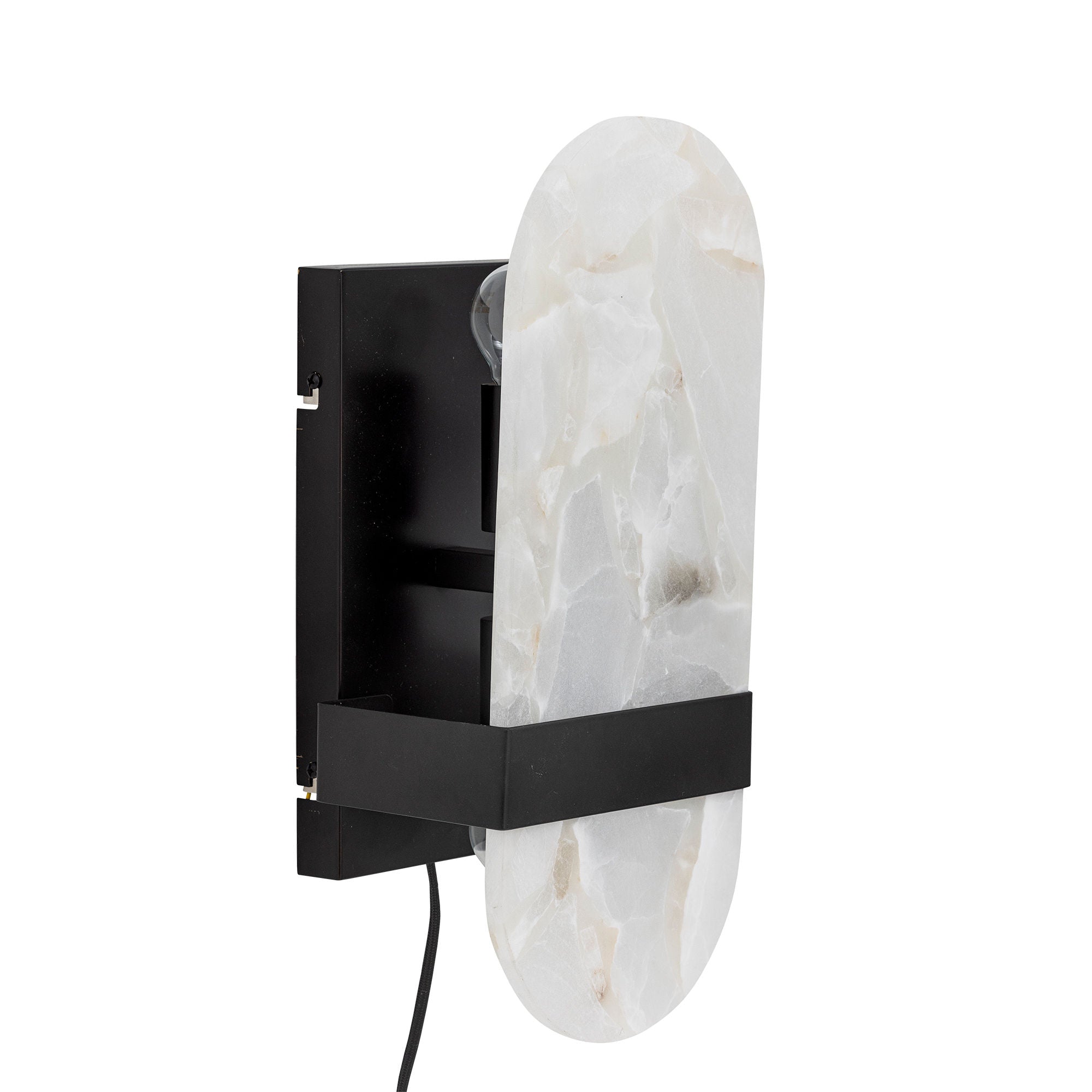 [product_category]-Bloomingville Taco Wall Lamp, Black, Alabaster-Bloomingville-5711173335602-82068152-BLO-2