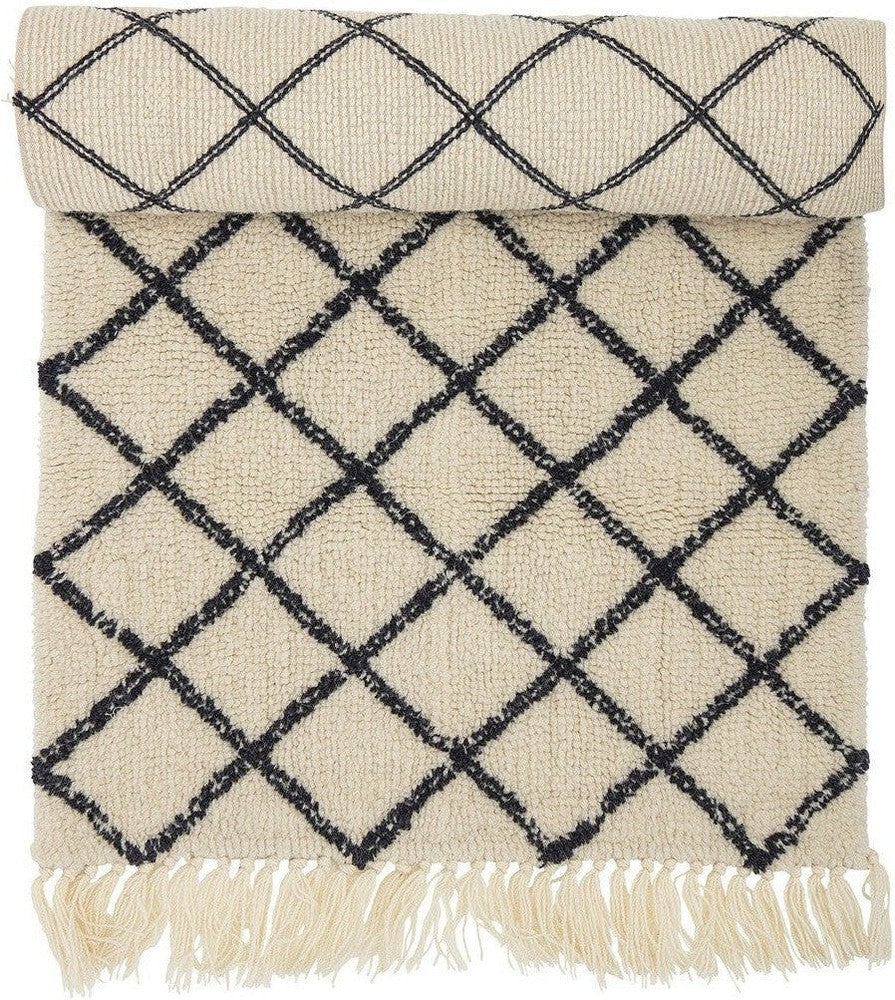 [product_category]-Bloomingville Warda Rug, Nature, Wool-Bloomingville-5711173178353-32708266-BLO-1