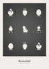  Design Icons Poster Without Frame 70x100 Cm Dark Grey