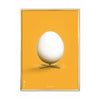  Egg Classic Poster Brass Frame 30x40 Cm Yellow Background