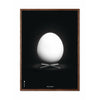  Egg Classic Poster Dark Wood Frame A5 Black Background