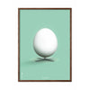  Egg Classic Poster Frame Made Of Dark Wood 50x70 Cm Mint Green Background