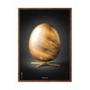  Egg Figures Poster Frame Made Of Dark Wood 50x70 Cm Black