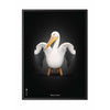  Pelikan Classic Poster Frame In Black Lacquered Wood 50x70 Cm Black Background