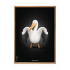  Pelikan Classic Poster Frame Made Of Light Wood 30x40 Cm Black Background