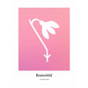  Snowdrop Design Icon Poster Without Frame 70 X100 Cm Pink