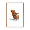  Teddy Bear Classic Poster Frame Made Of Light Wood 70x100 Cm White Background