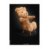  Teddy Bear Classic Poster Without Frame 30x40 Cm Black Background