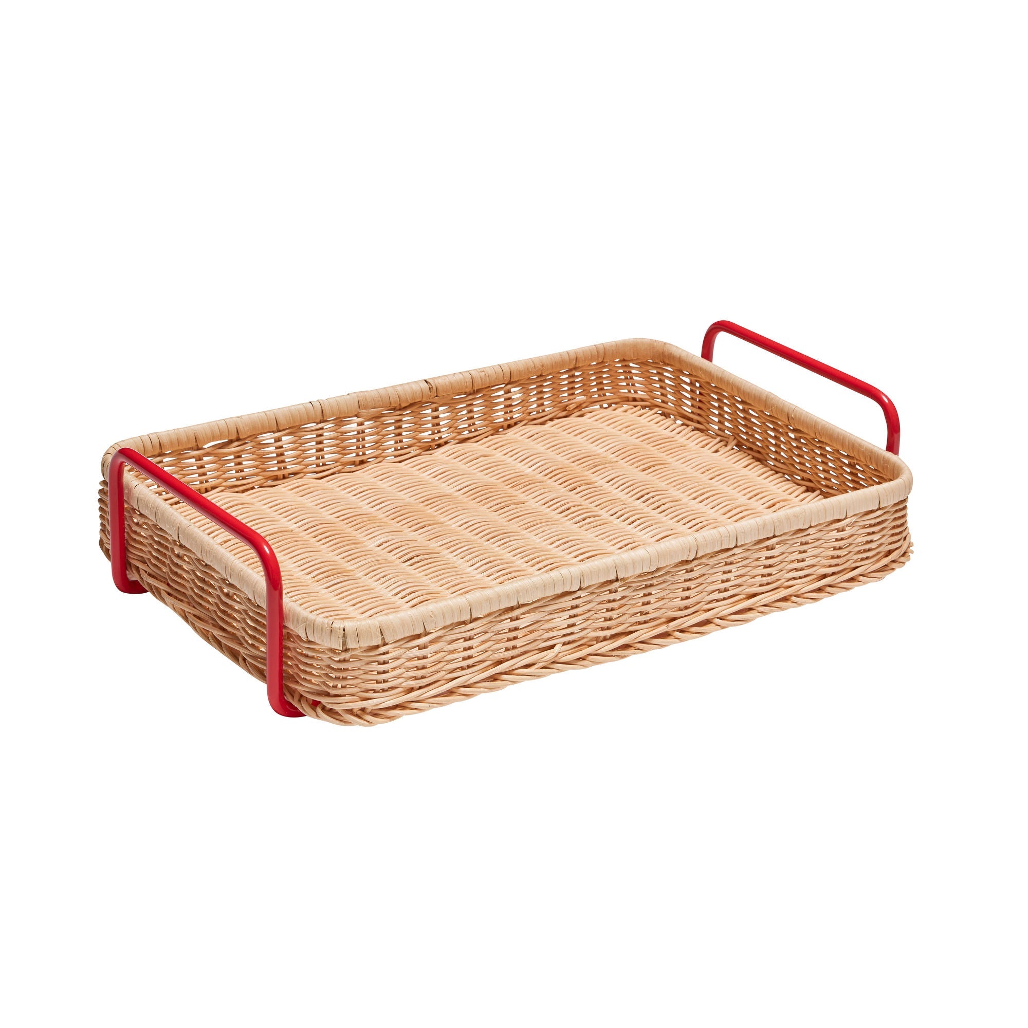 Hübsch Splint Tray Red/Natural