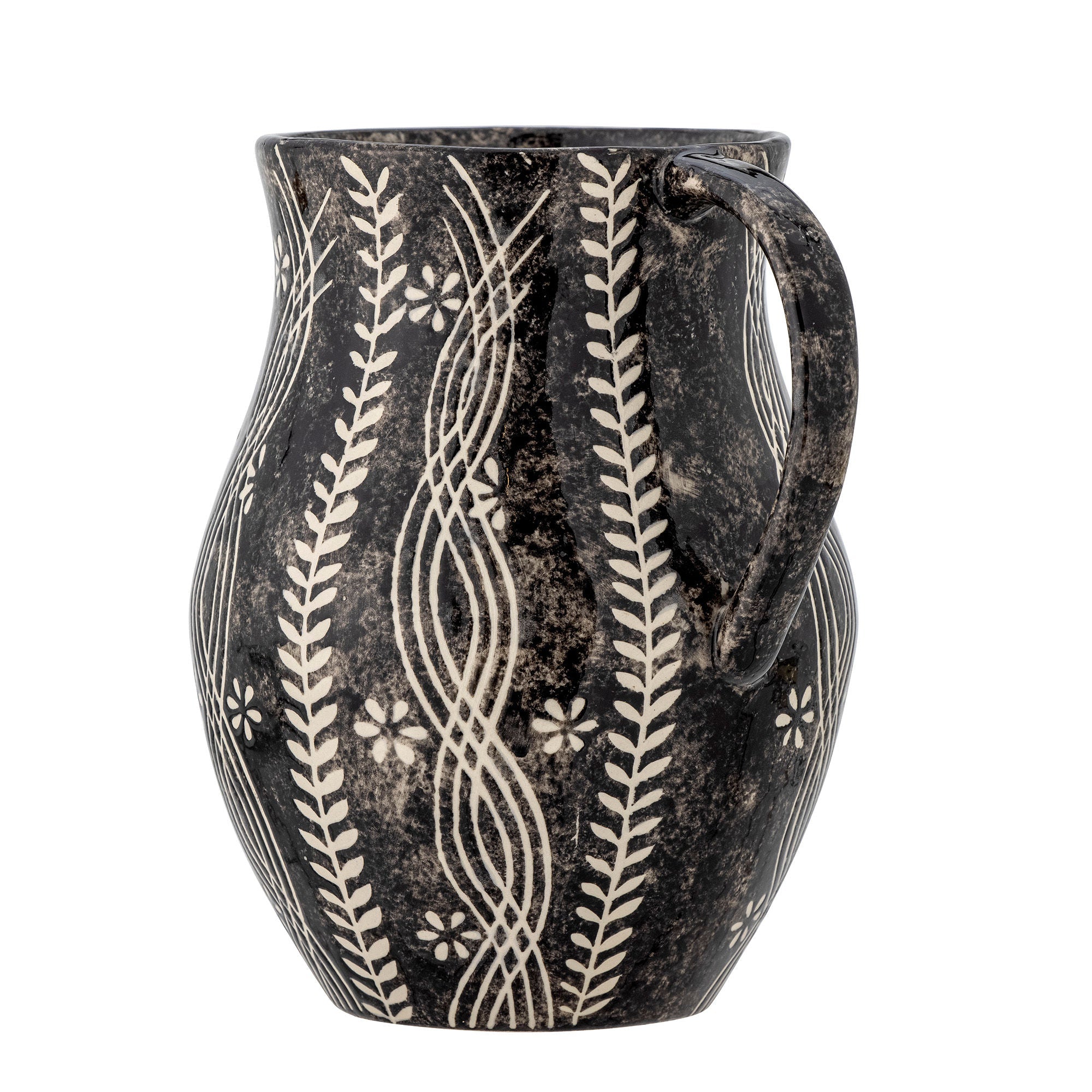 Creative Collection Aswan Jug, Black, Stoneware