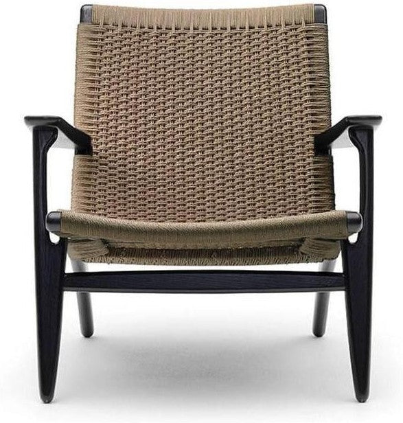 [product_category]-Carl Hansen Ch25 Lounge Chair, Black Oak/Natural-Carl Hansen-CH25-natural-blackoak-CAR-1