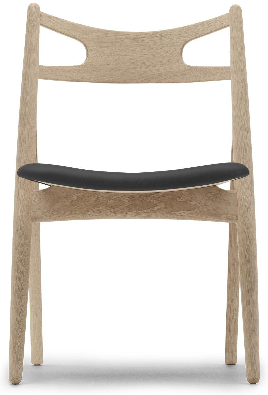 Carl Hansen CH29 P Židle bílý olej dub/černá kůže