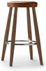 Carl Hansen Ch58 Bar Stool, Oiled Walnut/Brown Leather