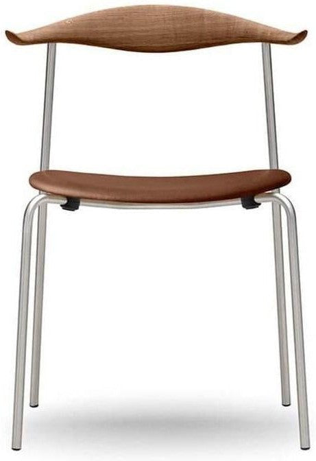 Carl Hansen Ch88 P Chair, Oiled Oak/Brown Leather