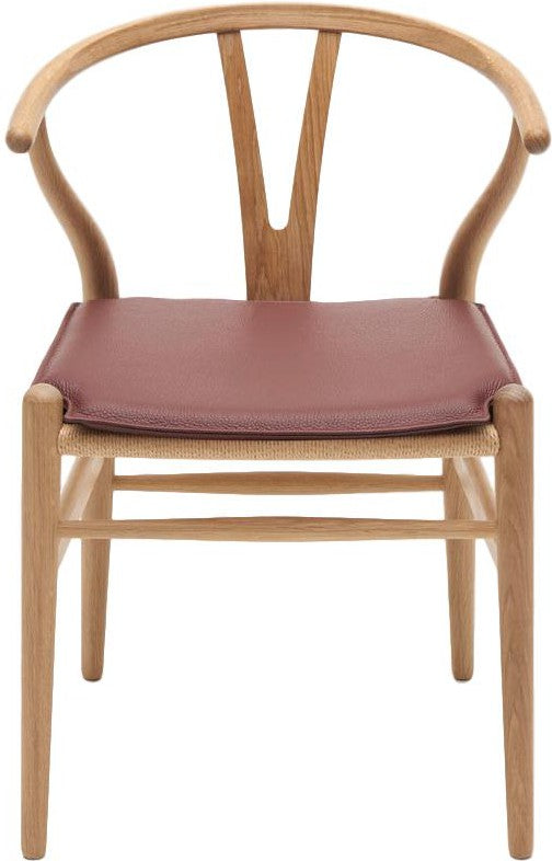 Carl Hansen Cushion For Ch24 Wishbone Chair, Dark Red