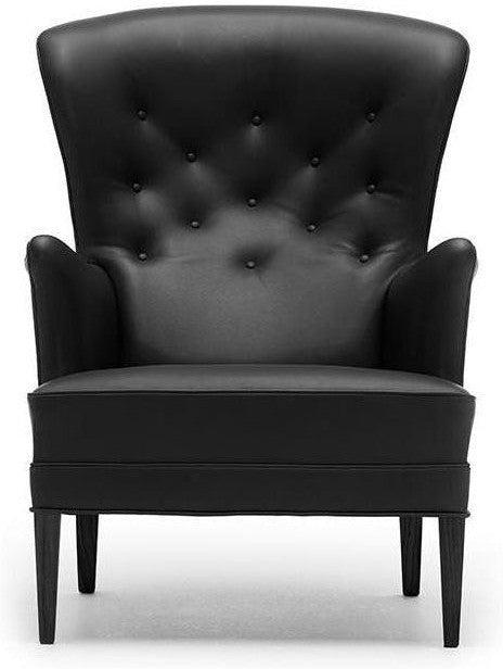 Karla Hansen FH419 Heritage Chair, Black Oak/Black Leather