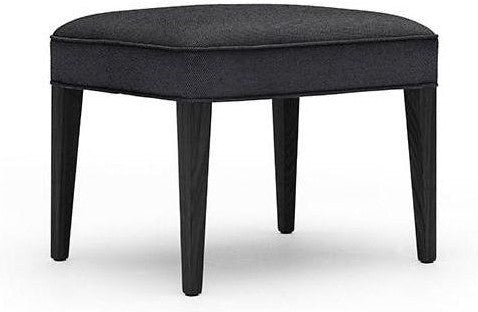 Carl Hansen Fh420 Heritage Footstool, Black Oak/Dark Gray Fabric