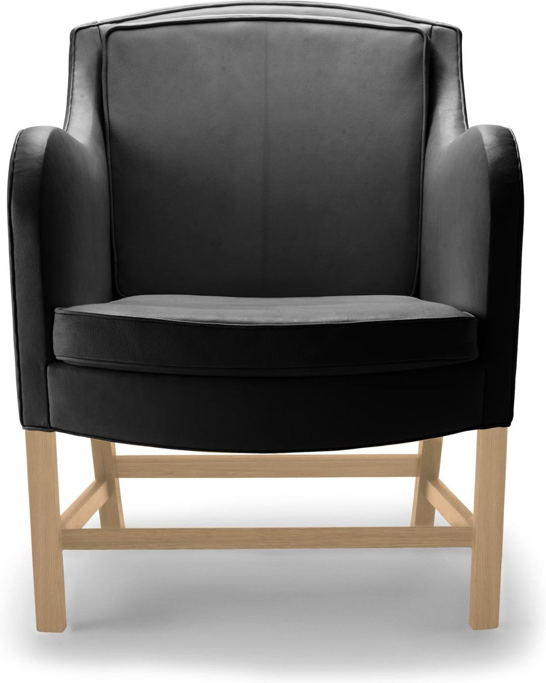 Mixová židle Carl Hansen KK43960, naolejovaná dubová/černá kůže