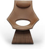  Ta001p Dream Chair Oiled Walnut/Brown Leather