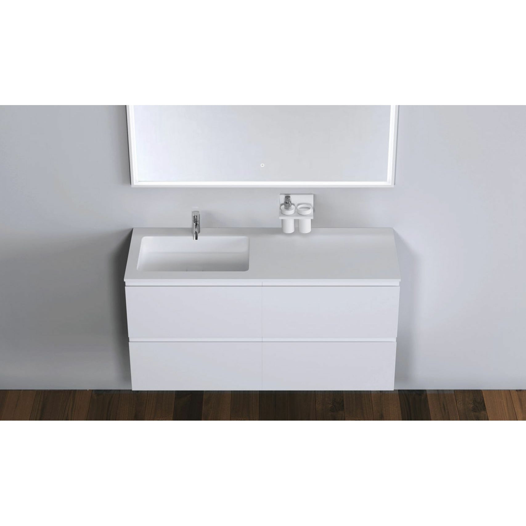 [product_category]-Copenhagen Bath Malmö Cabinet With Left Romsø Sink, L120 Cm-Copenhagen Bath-5700300102064-30010206-COP-2