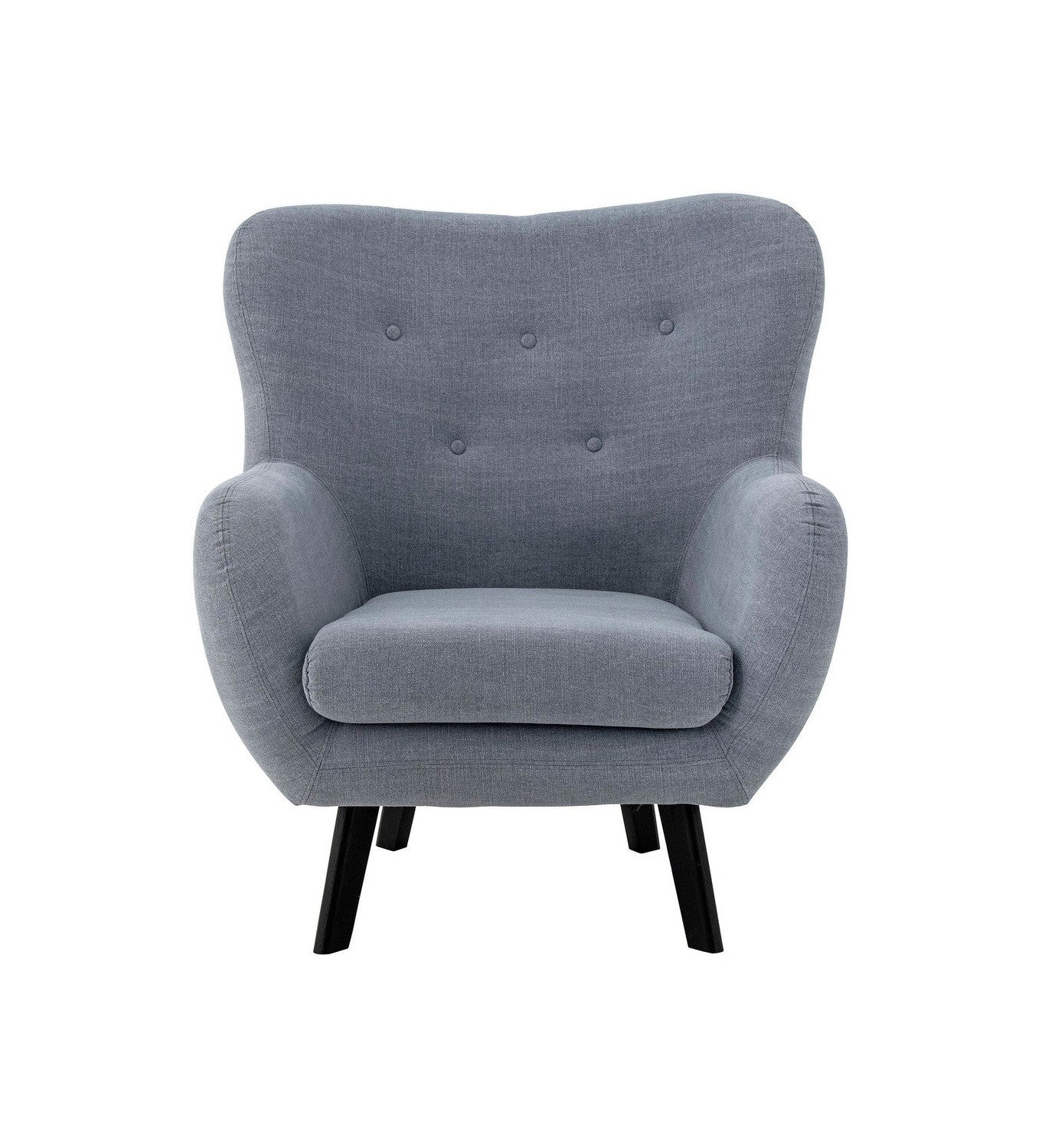 Kreativní kolekce Beau Lounge Chair, Blue, Cotton