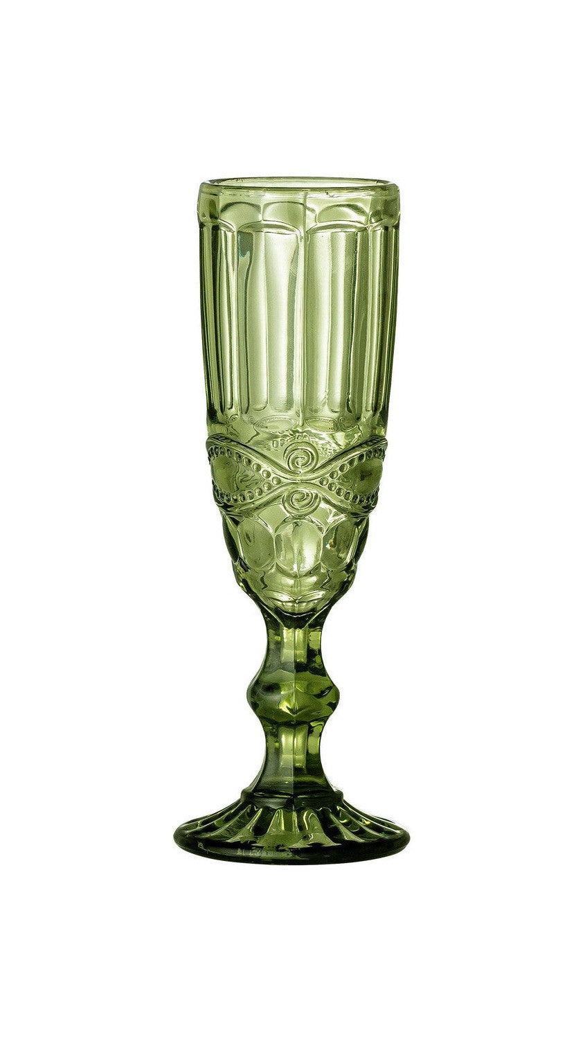 Kreativní kolekce Florie Wine Glass, Green, Glass