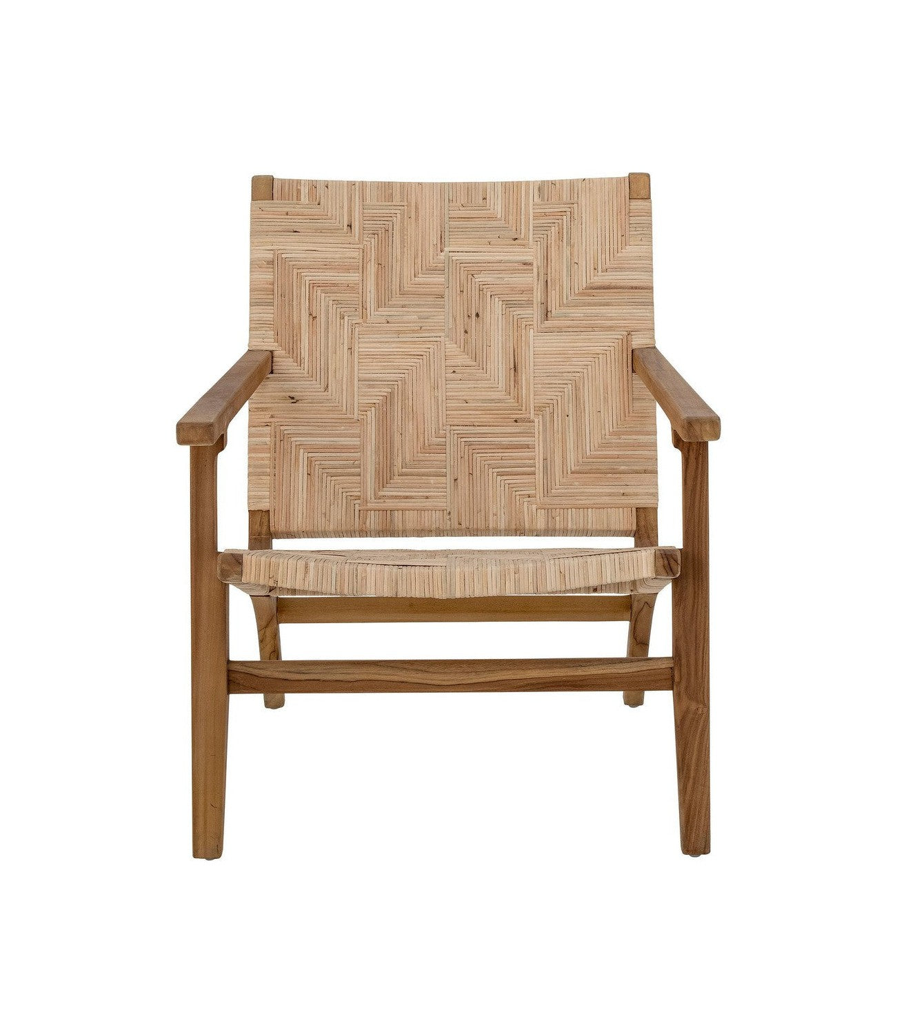 Kreativní kolekce Mills Lounge Chair, Brown, Rattan