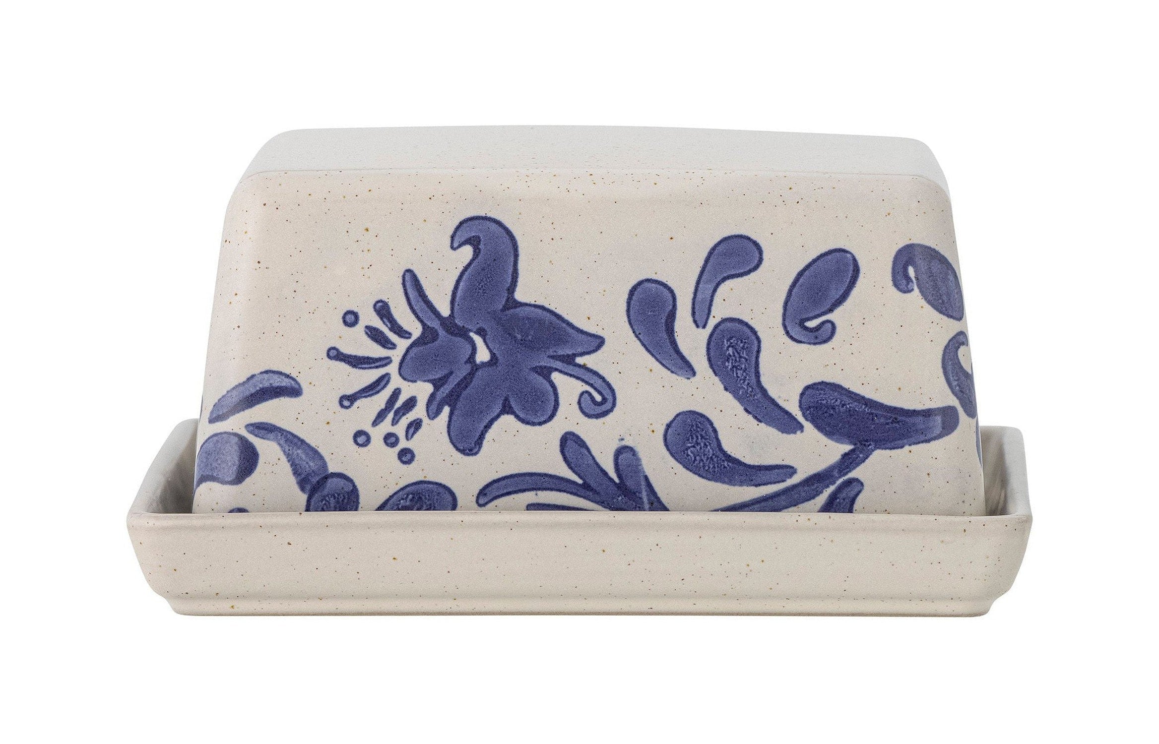 Creative Collection Petunia Butter Box, Blue, Stoneware