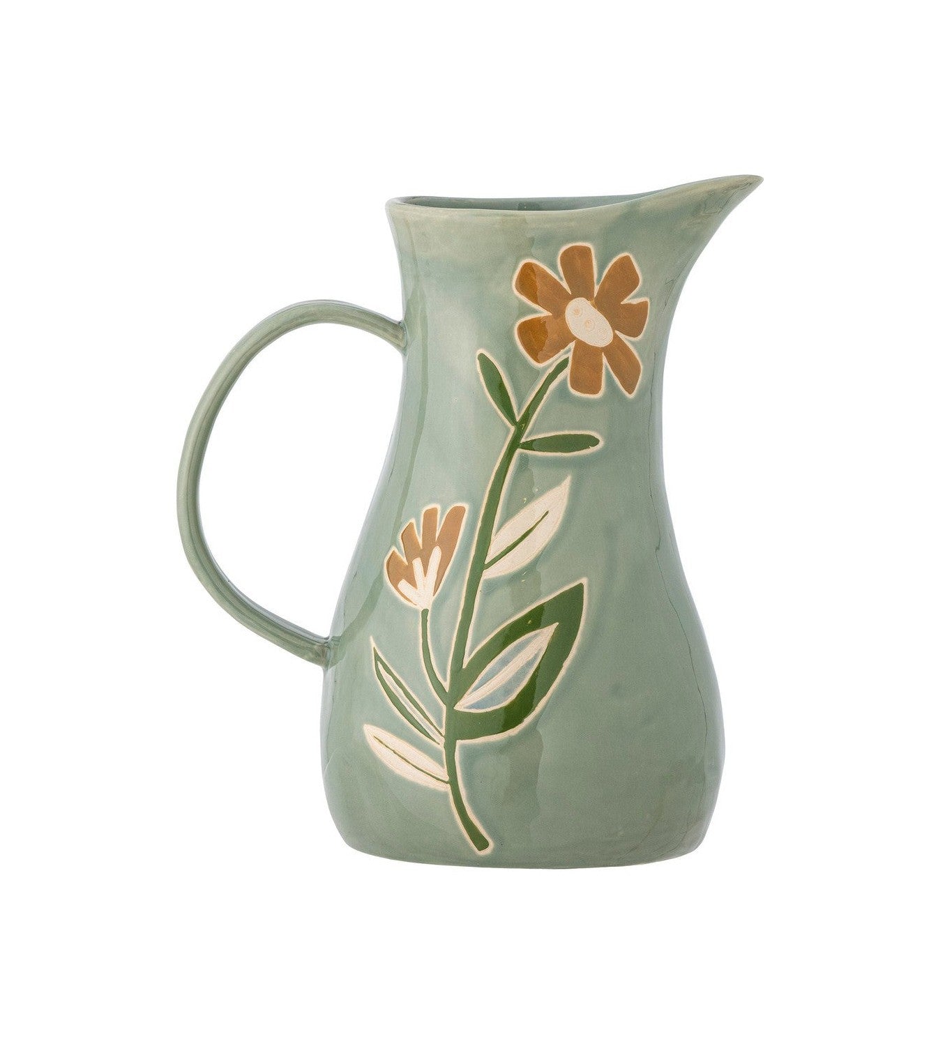 Creative Collection Tangier Jug, Green, Stoneware