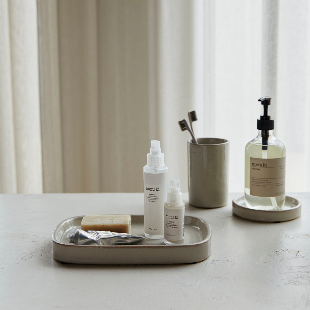 MERAKI TRAY, MKDARA, SHELLISH Grey