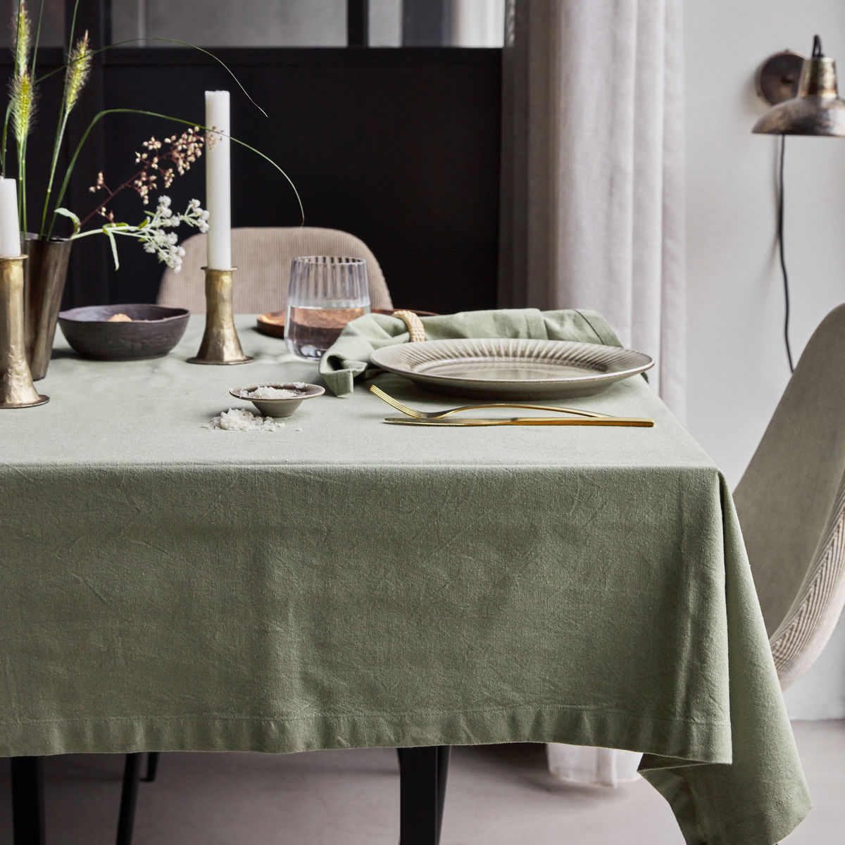 House Doctor Tablecloth, HDReal, Olive green