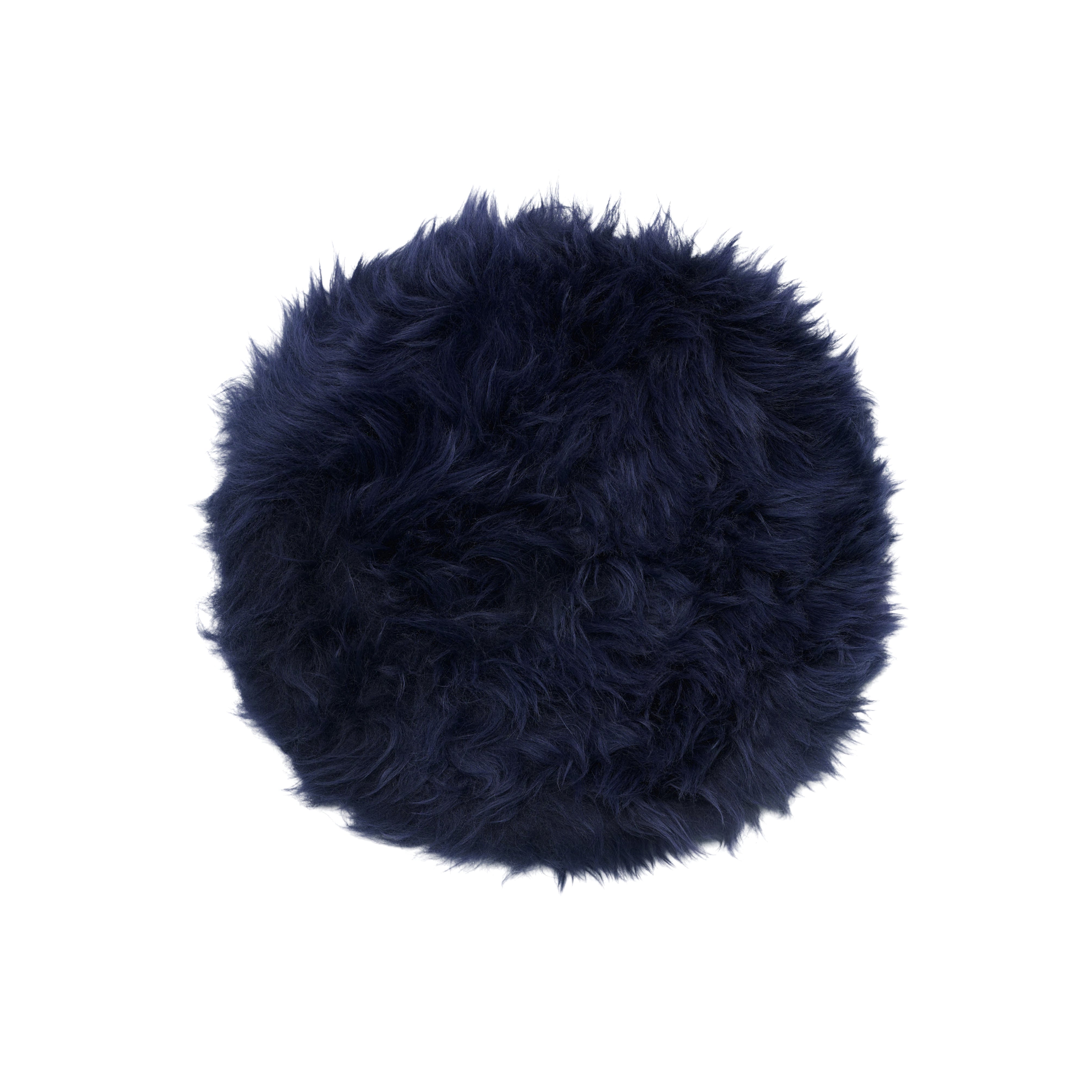 Tmavě modrá Prional Sheepskin Chair Pad | Kolo