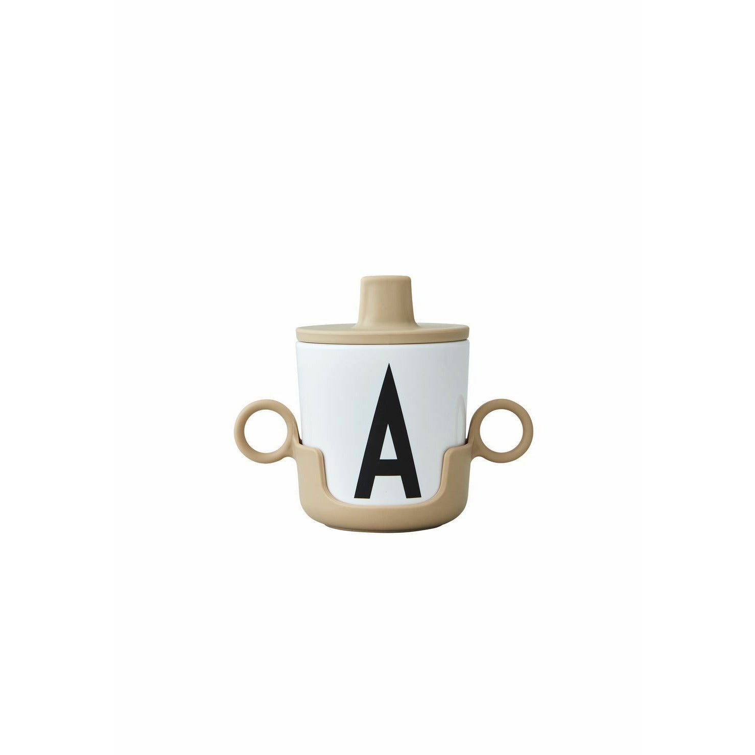 Design Letters Cup Handle for Melamine Cup, Beige