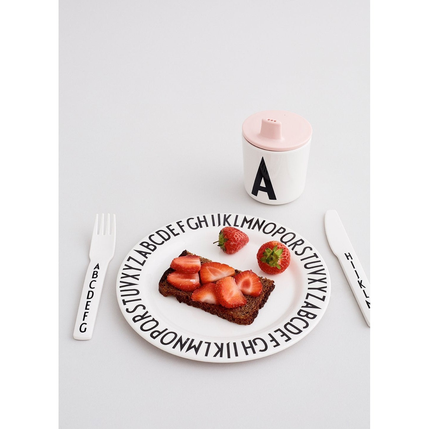 Design Dopisy pití víka pro ABC Melamine Cups, bílé