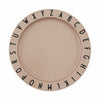 Design Letters Eat & Learn Plate Tritan, Nude