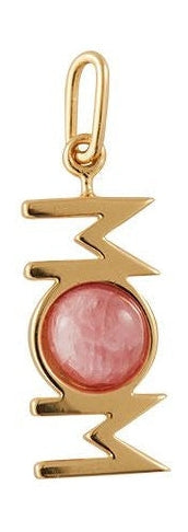 [product_category]-Design Letters Great Mom Pendant 18k Gold Plated, Red Chrosite-Design Letters-5710498192112-90305005RHCHROSITE-DES-1