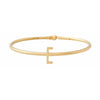 Design Letters My Bangle E Bangle, 18k Gold Ploted Silver