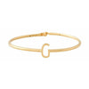 Design Letters My Bangle G Bangle, 18k Gold Plated Silver