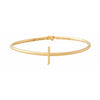 Design Letters My Bangle J Bangle, 18k Gold Ploted Silver