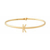 Design Letters My Bangle K Bangle, 18k Gold Ploted Silver