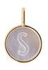 Design Letters Pearl Letter Charm, S