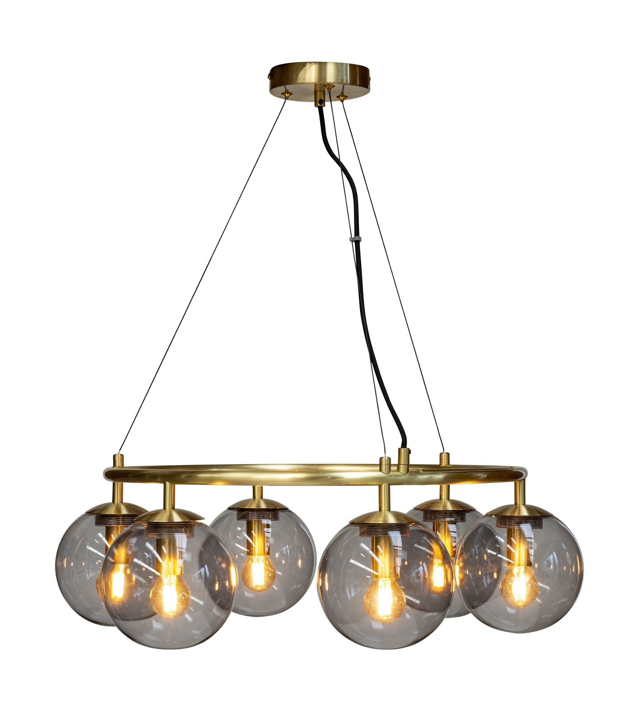 [product_category]-Dyberg Larsen Como 5 Pendant, Brass/Opal-Dyberg Larsen-5704709081449-8144-DYB-1