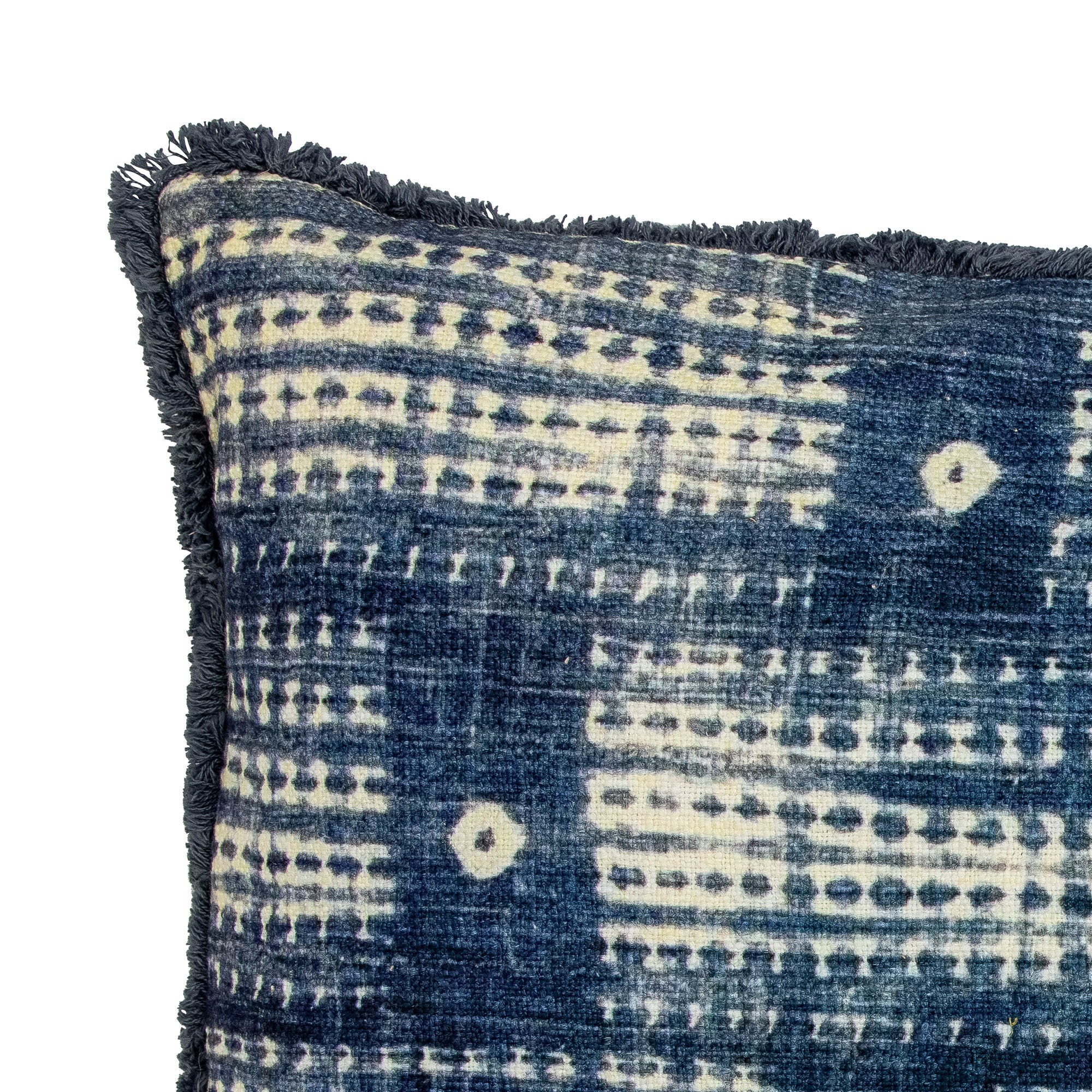 Creative Collection Fillippa Cushion, Blue, Cotton