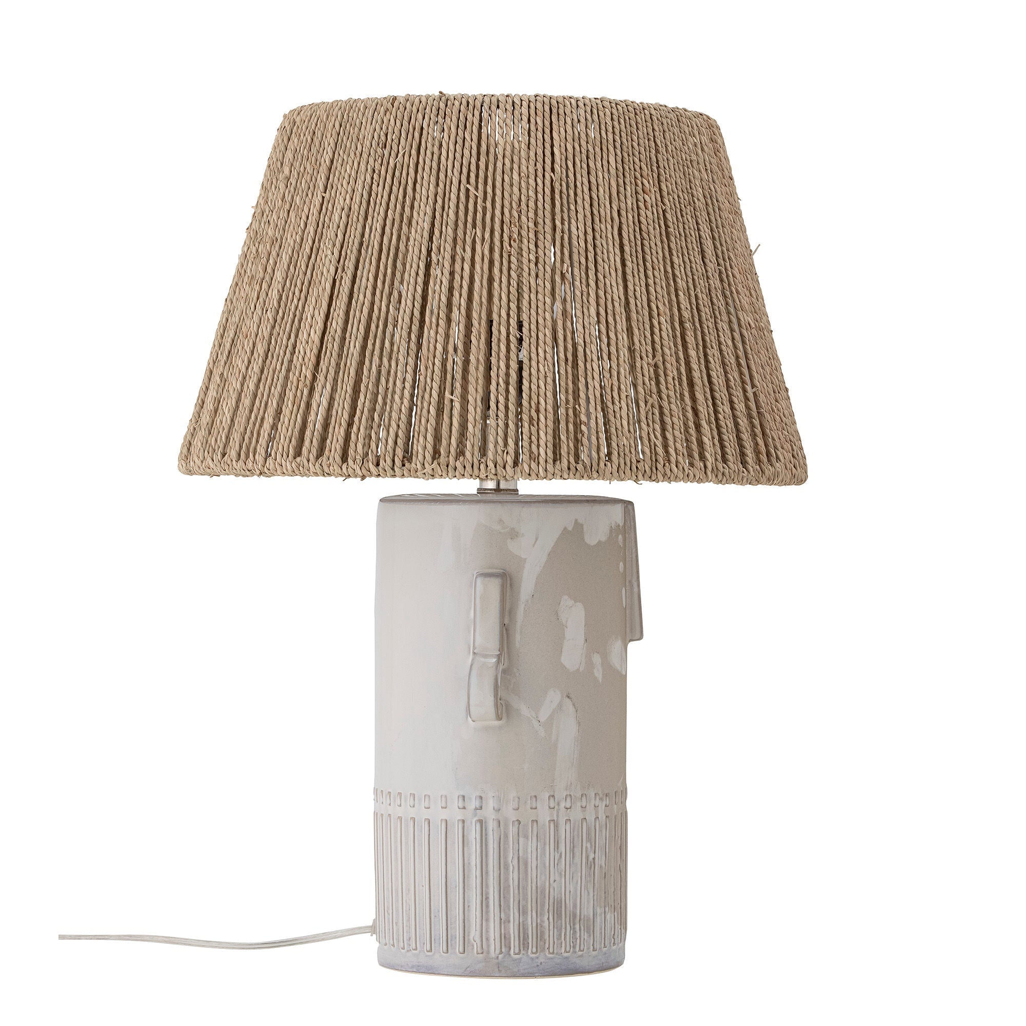 Bloomingville Ráma stolní lampa, bílá, kameninové sdělení