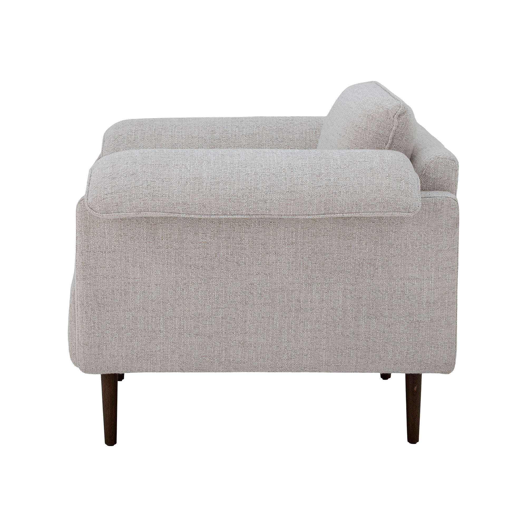 Lounge Chair Bloomingville Chesham, bílá, polyester