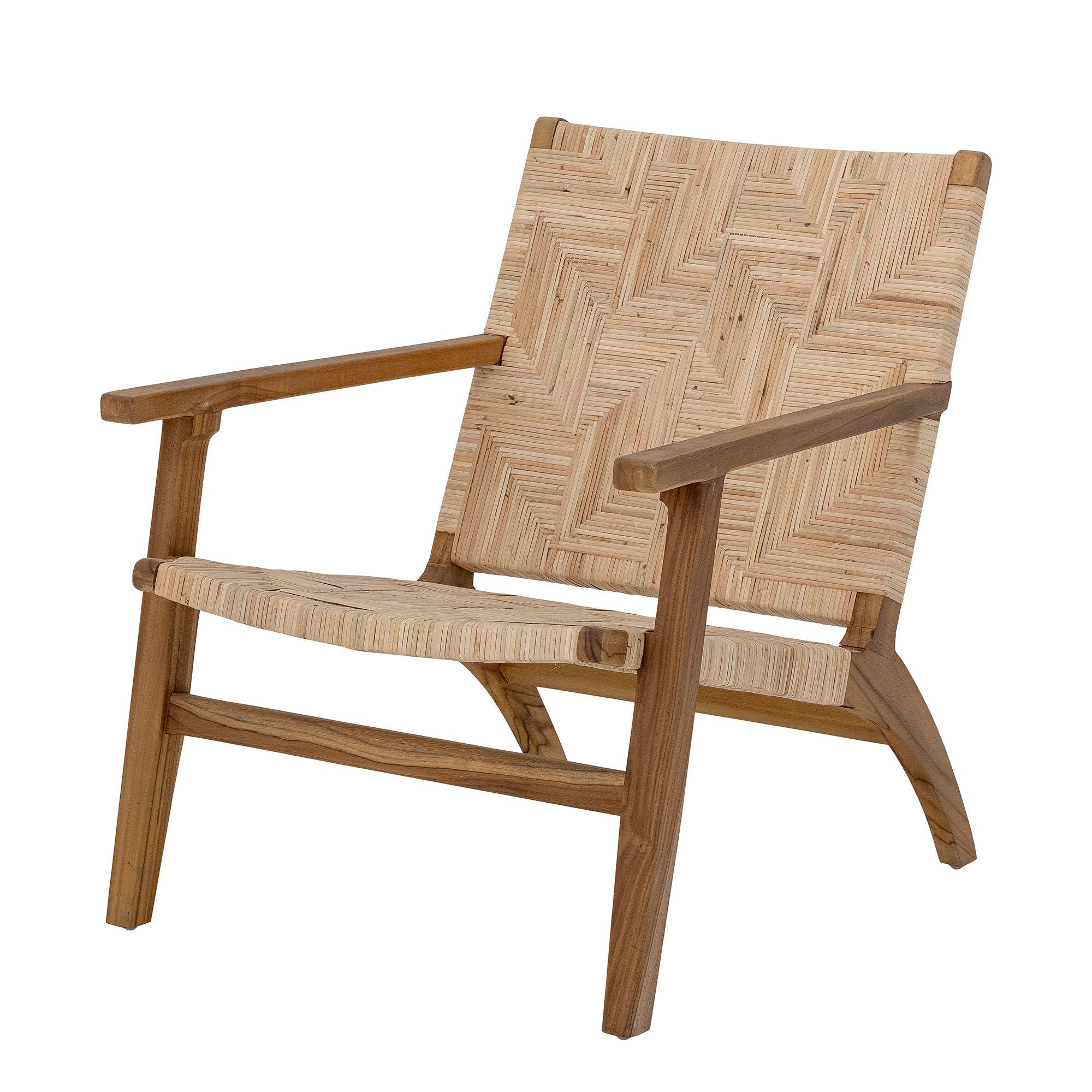 Kreativní kolekce Mills Lounge Chair, Brown, Rattan