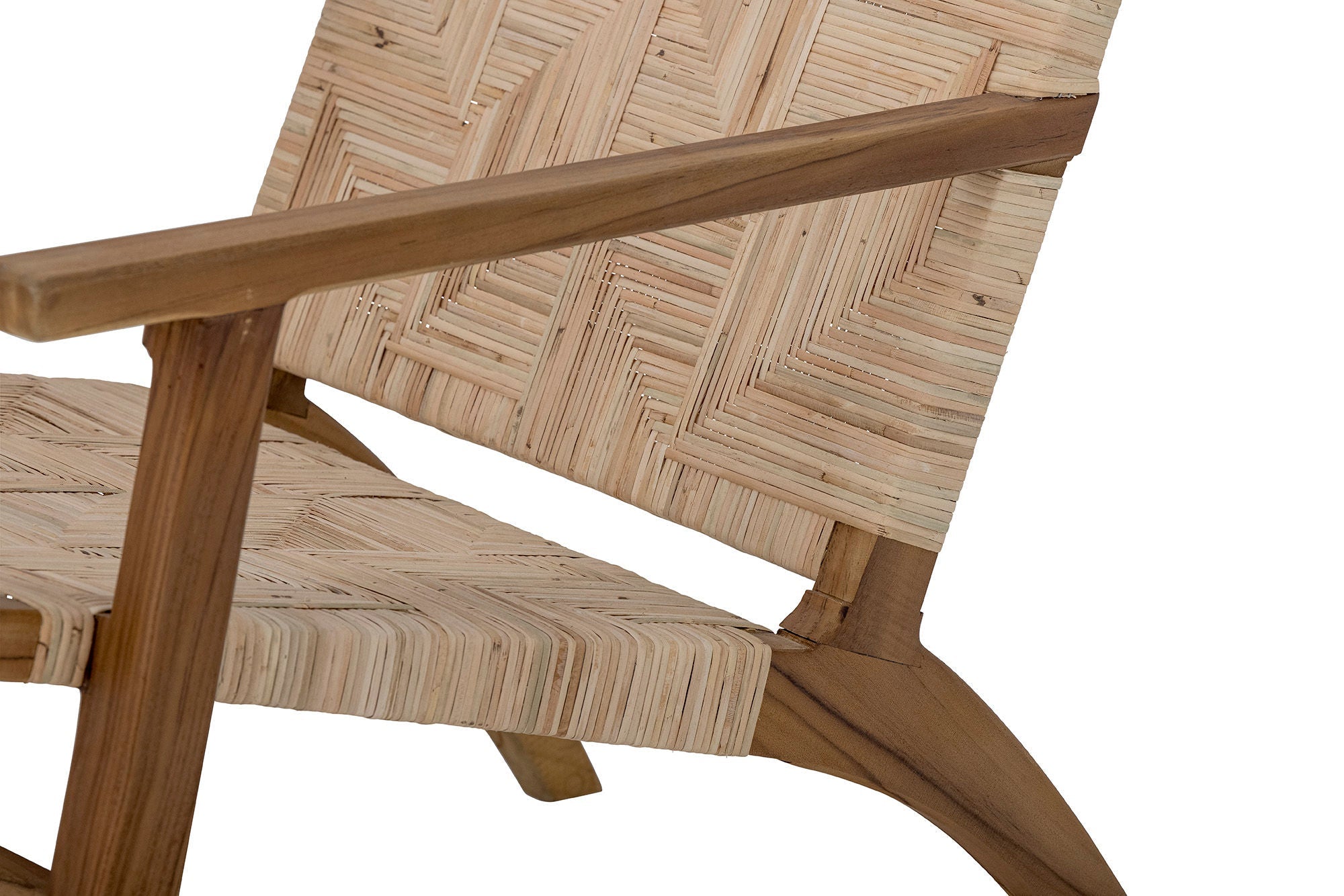 Kreativní kolekce Mills Lounge Chair, Brown, Rattan