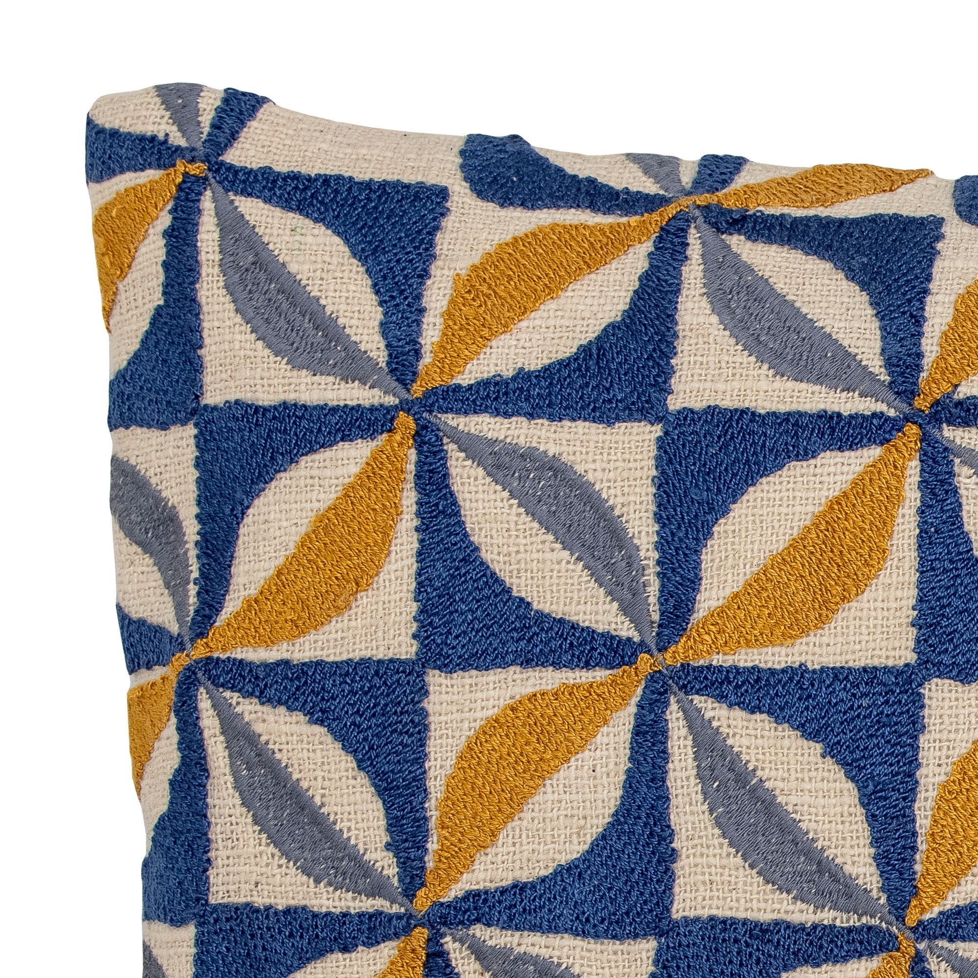 Creative Collection Calia Cushion, Blue, Cotton