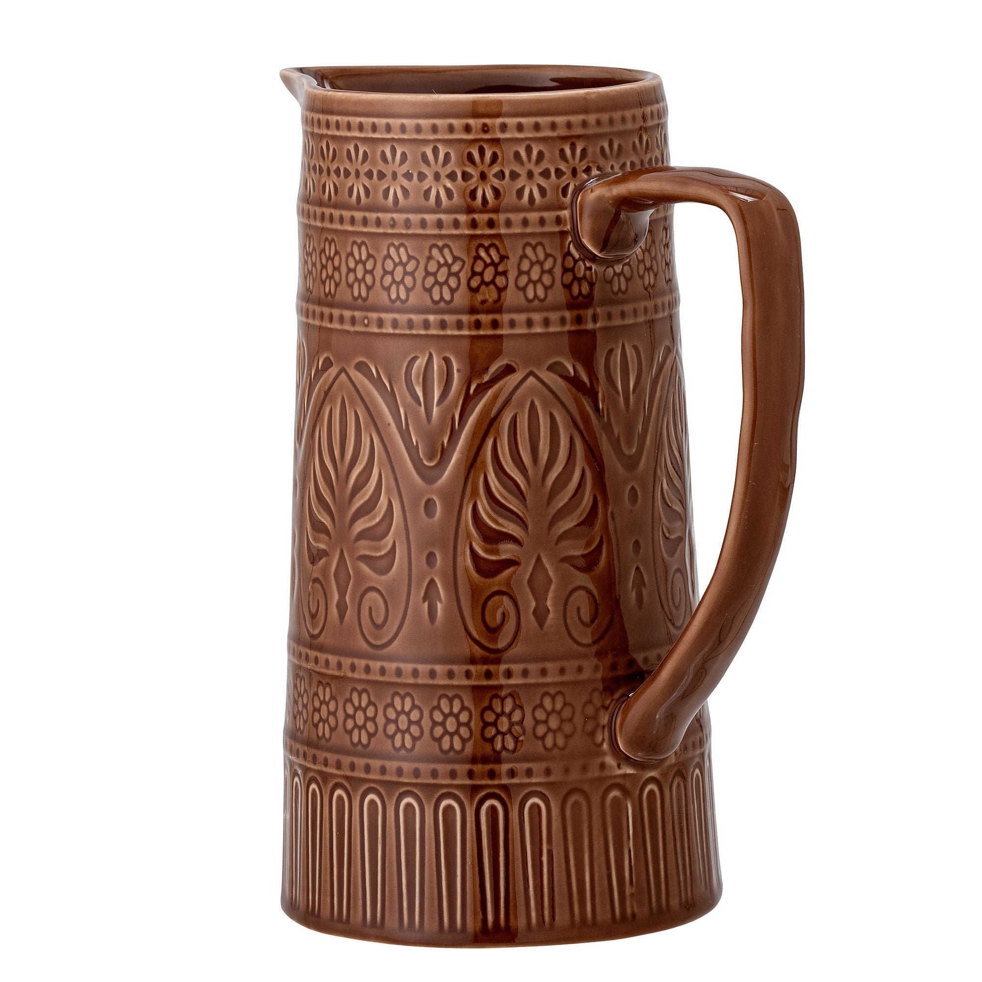 Bloomingville Rani Jug, Brown, Stomenware